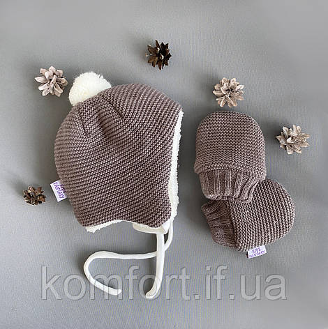 Набір шапочка і рукавиці Зимова казка, фото 2
