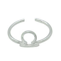 Срібна безрозмірна каблучка знак зодіаку "Терези (24 вересня - 23 жовтня)"