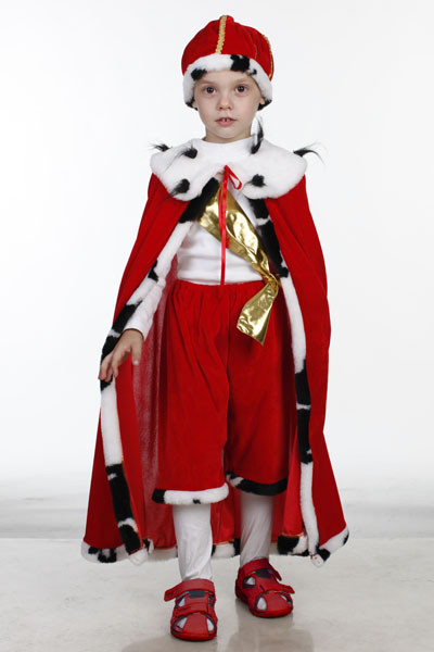 Карнавальный костюм Король, Царь для мальчика (велюровый) 122 - фото 5 - id-p1298525189