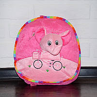 Гарний яскравий рожевий дитячий плюшевий рюкзачок для дівчинки Мінні Маус, дошкільний рюкзак-іграшка