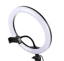 Світлодіодна LED лампа з регулюванням світіння селфи кільце з кріпленням на штатив Ring Fill Light 30 см, фото 3