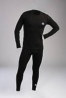 Чорний теплий термо костюм чоловічий термоодяг розмір S, M, L, XL, XXL, XXXL