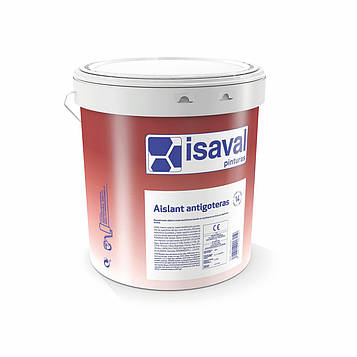 Гідроізоляційна гумова фарба для дахів, стін та підлог Антиготерас 4л ISAVAL