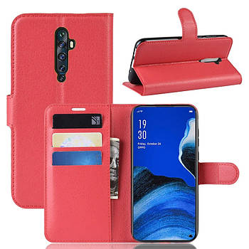 Чехол-книжка Litchie Wallet для Oppo Reno 2Z Red