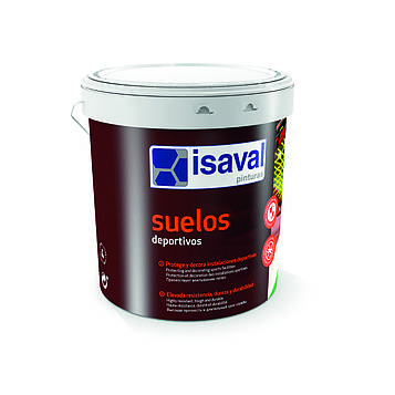 Спортивна фарба для спортивних майданчиків, тенісних кортів ISAVAL, прозора база 4 л
