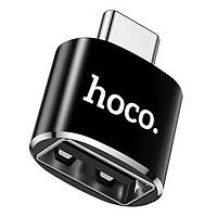 Адаптер Hoco UA5 USB to Type-C Black