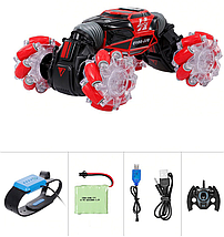 Трюкова машинка перевертиш Hyper Skidding Дитяча іграшка всюдихід на радіокеруванні жестами Світиться, фото 4