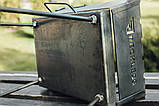 Розкладний мангал валіза на 6 шампурів 3 мм дворівневий в чохлі ., фото 6