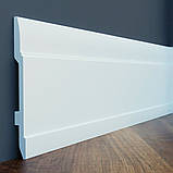 Плінтус  високий LPC-25 Cezar з дюрополімера висотою 144 мм. Плінтус Польша, фото 3