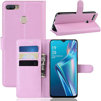 Чохол-книжка Litchie Wallet для Oppo A12 Pink