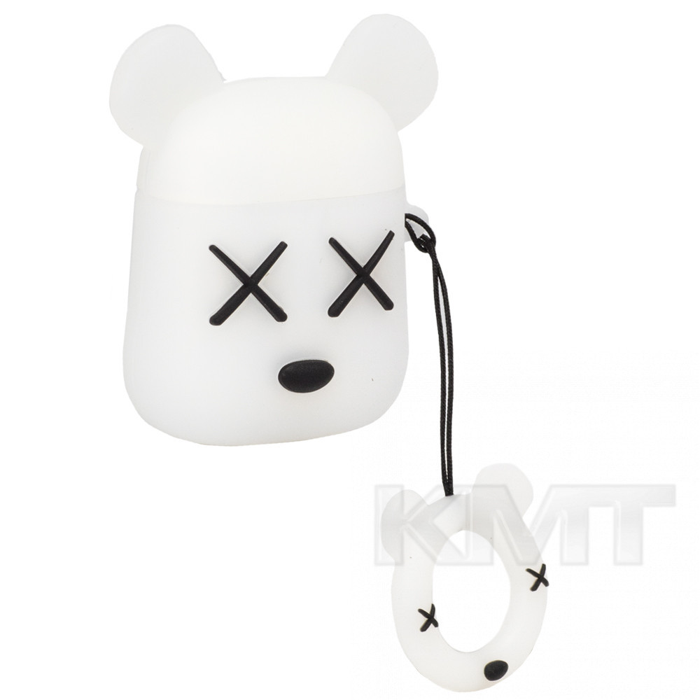 Bear Airpods Case — White