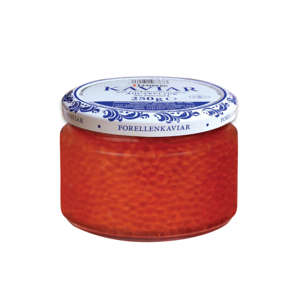 Ікра червона форелі Lemberg kaviar aus Lachsforellenrogen аквакулькура 250 г - фото 1 - id-p1298615056