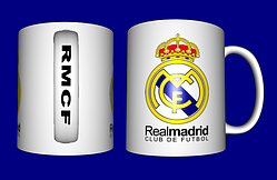 Кружка футбольна / чашка з принтом футбол ФК Реал Мадрид №1