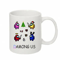 Чашка Амонг Ас Новий рік. AMONG US подарунки на новий рік і Різдво. Поспішай