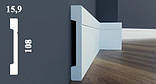 Плінтус ударостійкий високий LPC-20 Cezar з дюрополімер висотою 108 мм. Доставка, фото 5