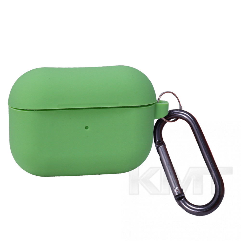 Airpods Pro Silicone Case with carabine — Green