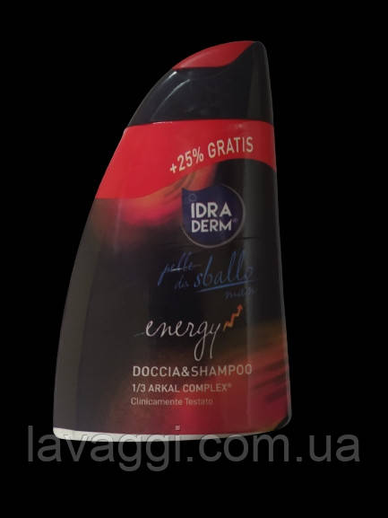 Шампунь-гель для душу (чоловічий) Idraderm Doccia & Shampoo Energy 315 мл