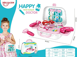 Дитяча валізка "HAPPY DOCTOR" 13 деталей / набір доктора