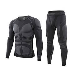 Термобілизна чоловіча Lesko A200 XL Black для холодної погоди чоловіків