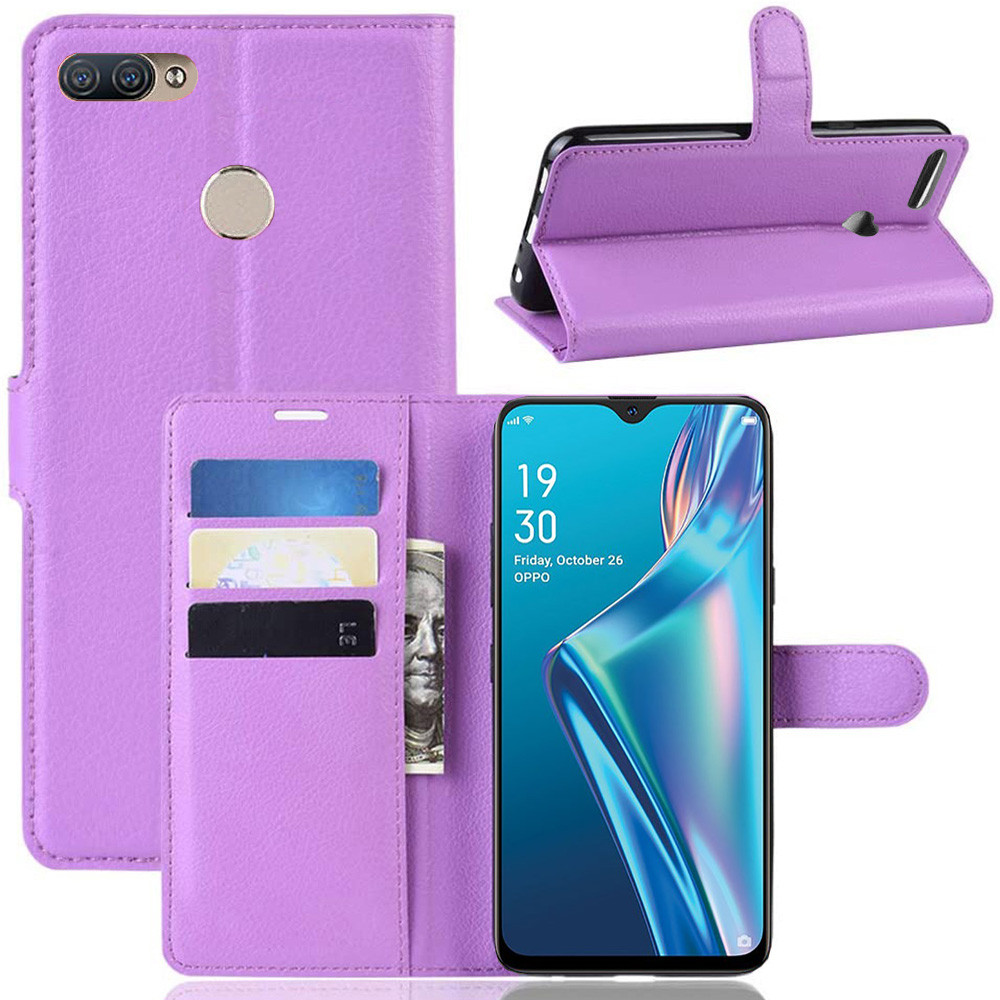 Чохол-книжка Litchie Wallet для Oppo A12 Violet