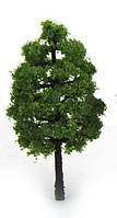Дерево 9 см для диорам, миниатюр темно-зеленый