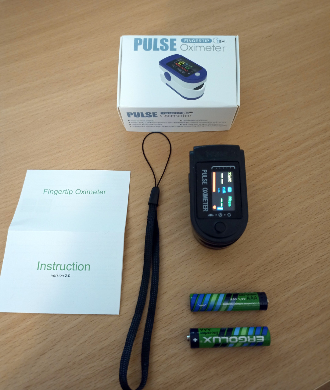Пульсоксиметр Pulse Oximeter RL42 пульсометр оксиметр