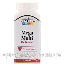 Вітаміни для жінок 21st Century Mega MultI Women 90tab