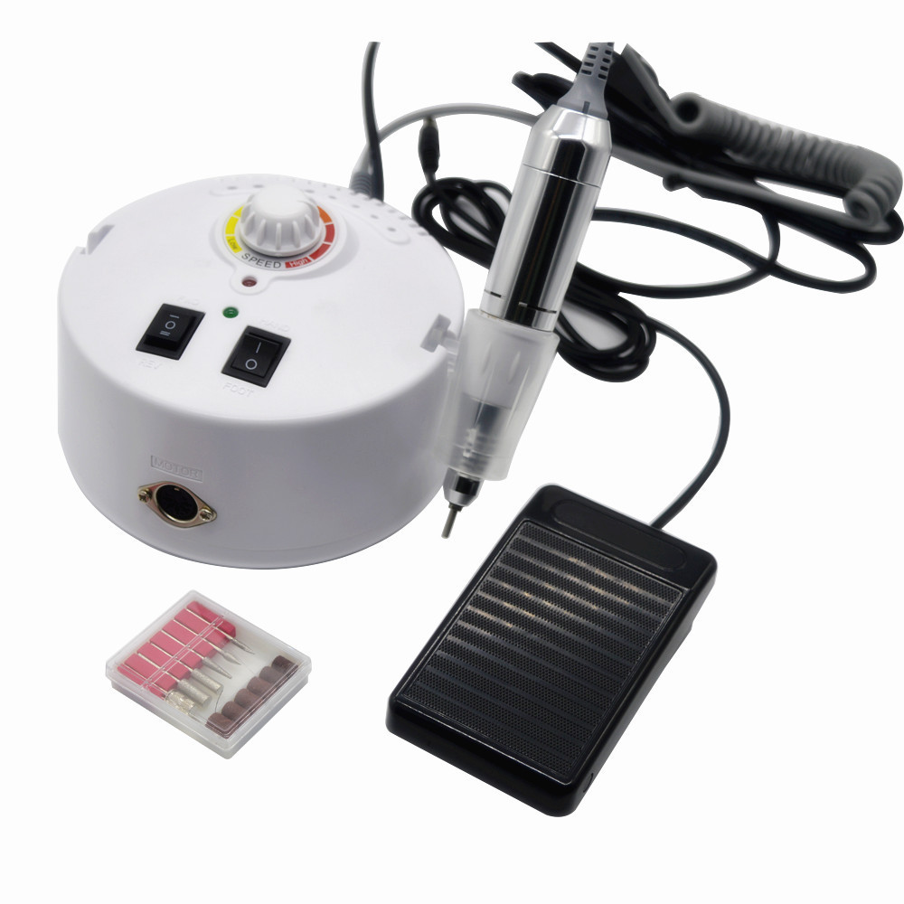 Фрезер для манікюру та педикюру Nail Master ZS-605 65Вт. 35000 об./хв. Бiлий, фото 1