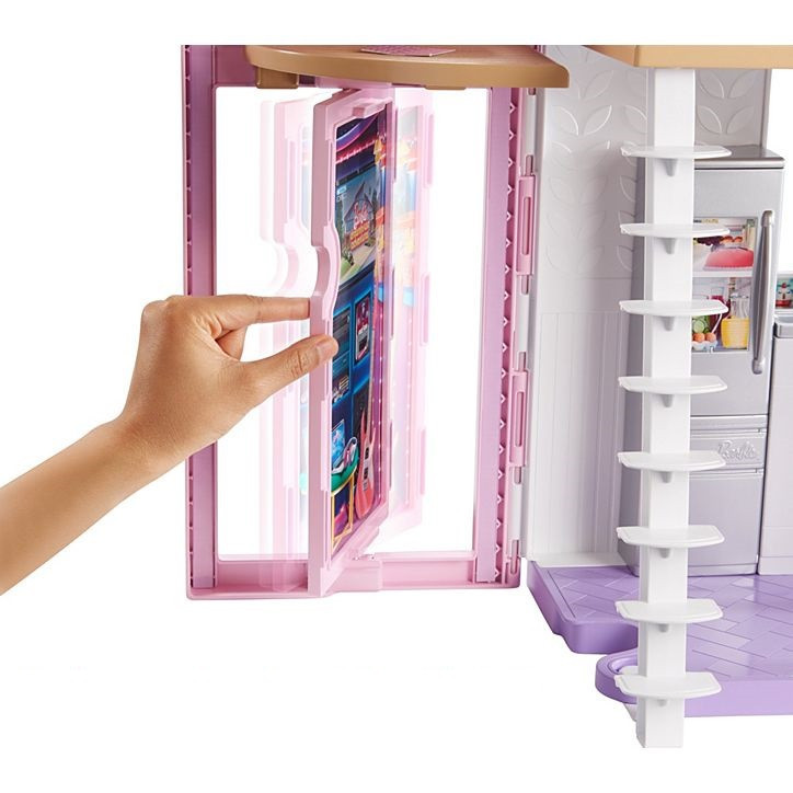 Barbie Будиночок в Малібу Барбі Набір Mattel Barbie Malibu House FXG57 6 кімнат, 25 акс. - фото 5 - id-p1298714278