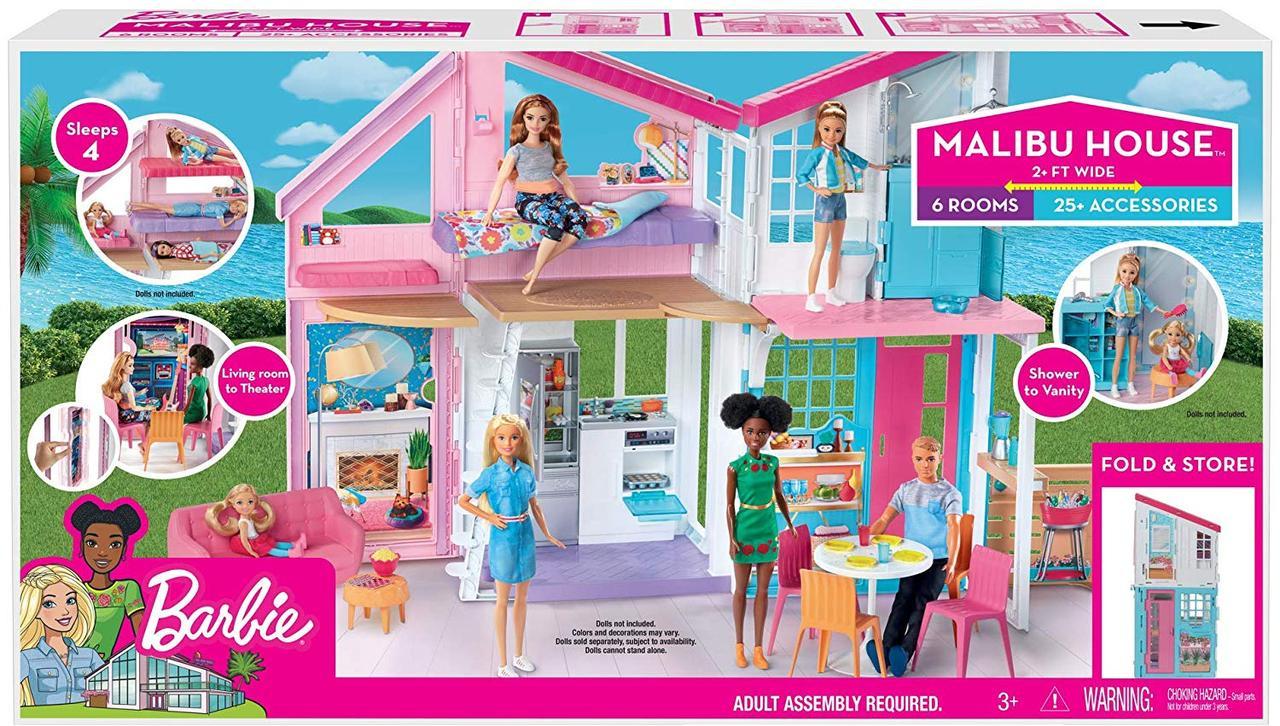 Barbie Будиночок в Малібу Барбі Набір Mattel Barbie Malibu House FXG57 6 кімнат, 25 акс. - фото 8 - id-p1298714278