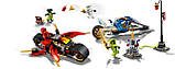 LEGO 70667 NINJAGO Мотоцикл-клинок Кая та снігохід Зейна 376 дет (ЛЕГО Мотоцикл-клинок Кая и снегоход Зейна), фото 5