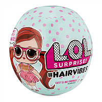 LOL SURPRISE Hairvibes S6 W1 Модні зачіски ( Кулька ЛОЛ Лялька ЛОЛ Модні Зачіски в кулі з париками Хейервайбс)