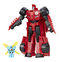 Transformers - Трансформер Сайдсвайп з миниконом Hasbro Sideswipe Роботи під прикриттям: Заряджені Герої