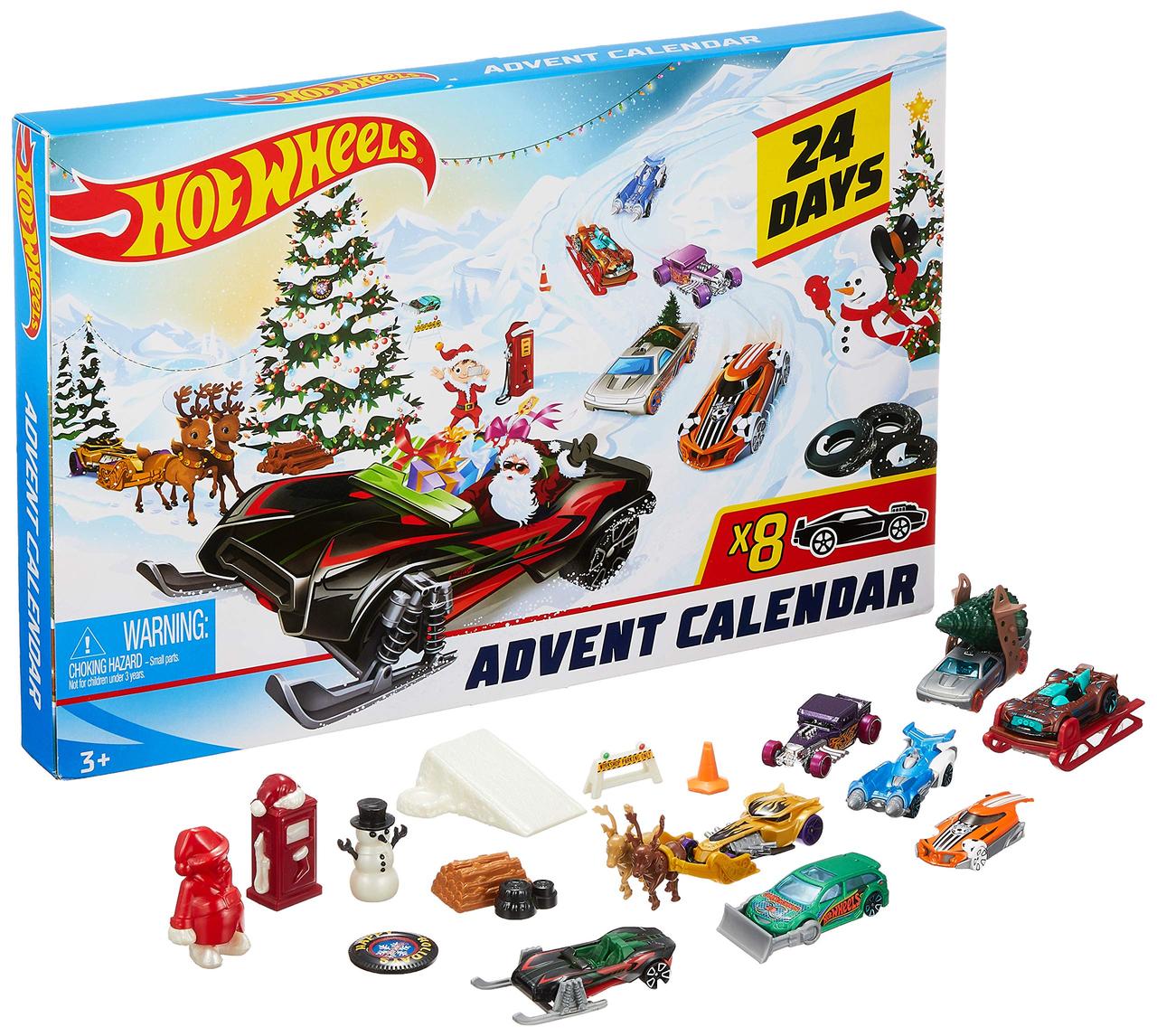 Різдвяний календар Hot Wheels 2019. Новорічний Адвент календар Хот Вілс , Hot Wheels різдвяний календар