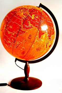 Глобус із підсвічуванням настільний навчальний електричний подарунковий Glowala 420 мм