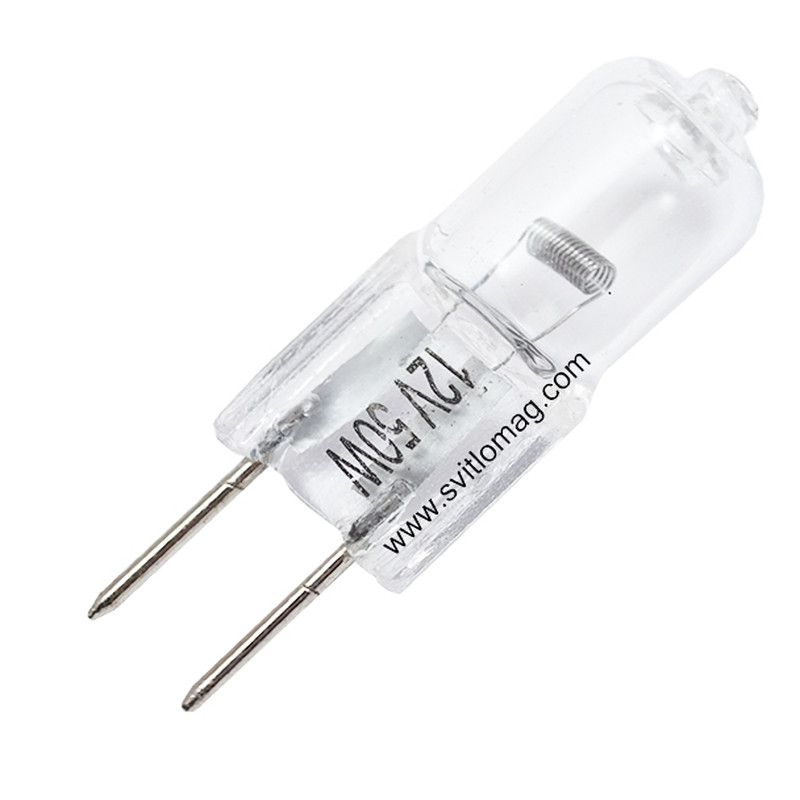 Лампа кварцова галогенна 12v 50w HOME G6.35