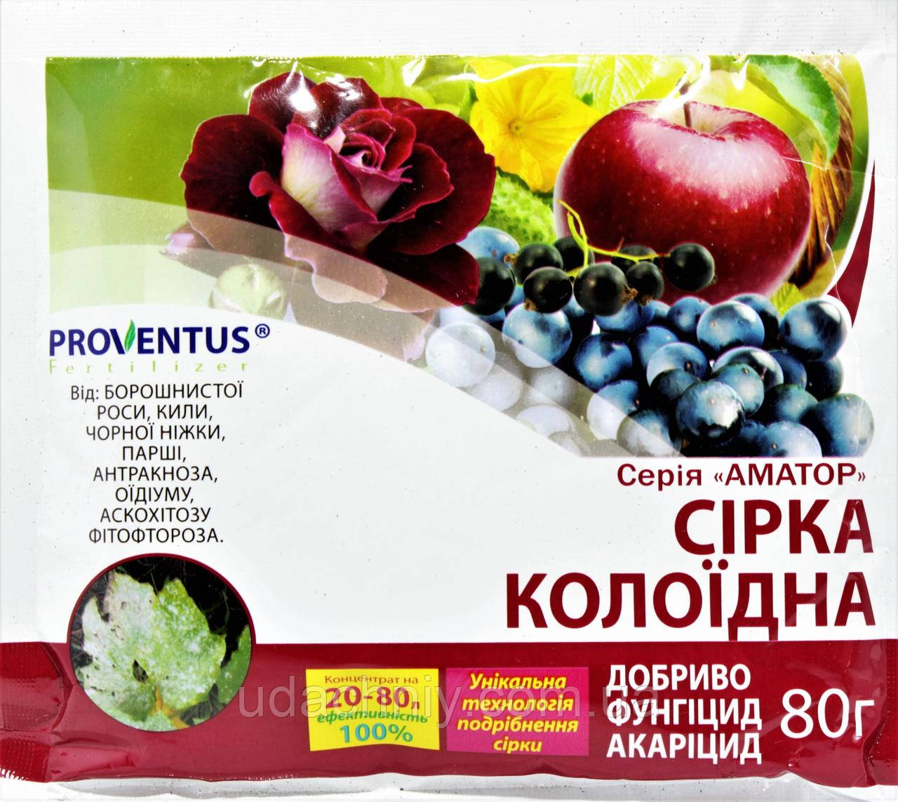 Купить Фунгицид Сера коллоидная 80г, цена 28 ₴ — Prom.ua (ID#1298394002)