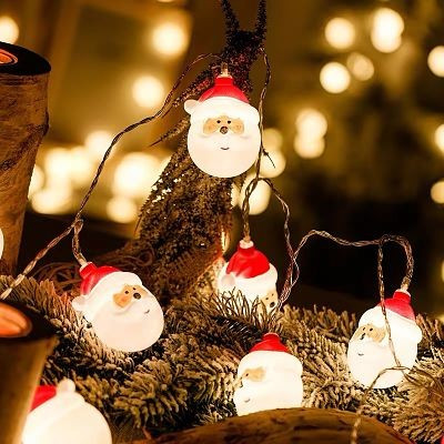 Гірлянда Санта Клаус 20Led USB або на батарейках