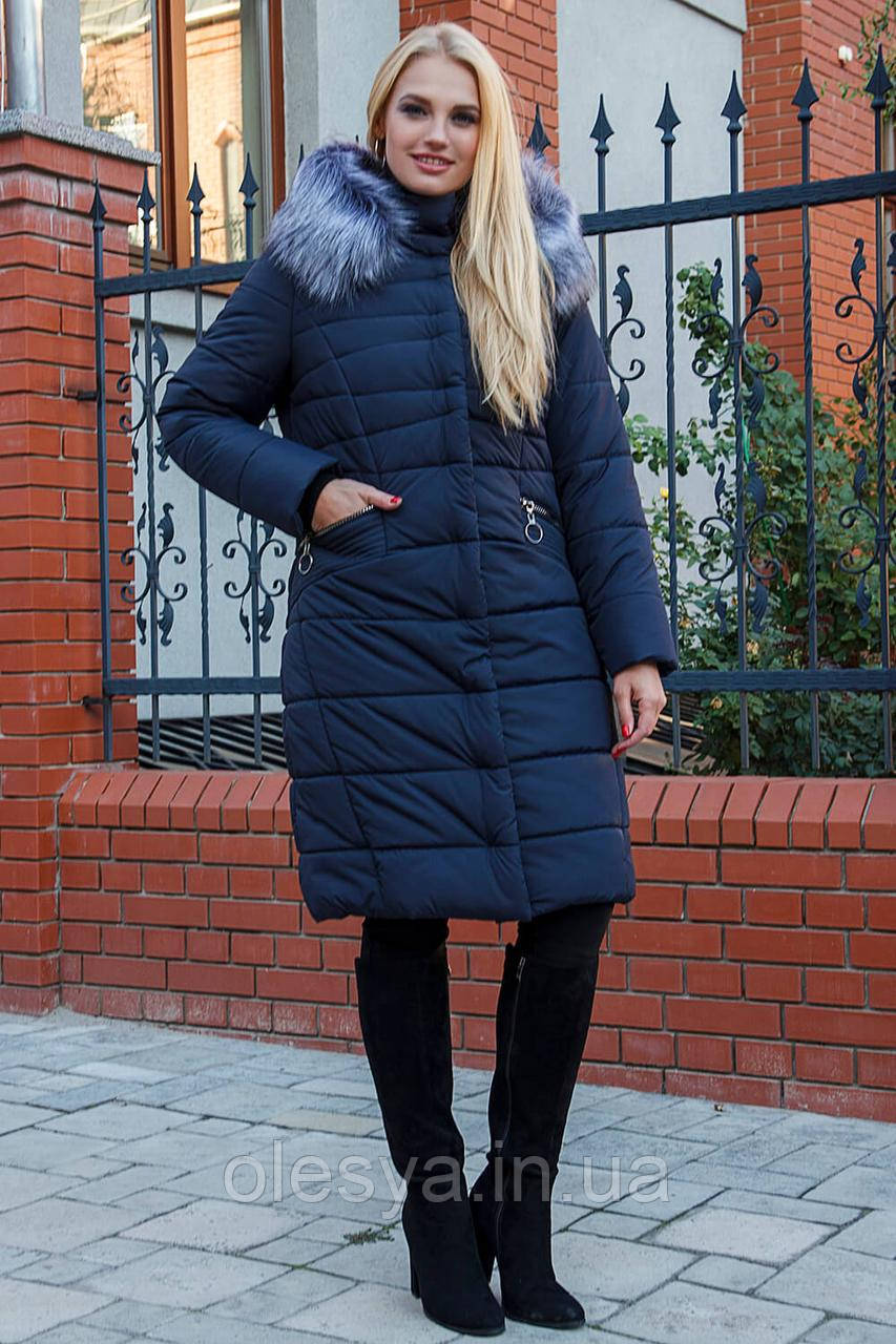 Зимняя женская удлиненная куртка Миранда Размеры 44 46 58 - фото 2 - id-p777079929