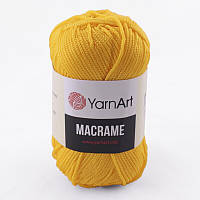 Пряжа Yarn Art Macrame 90гр - 130м (142 Желтый), Турция