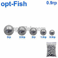 Груз куль ковзний 0.9 g (100 шт.)