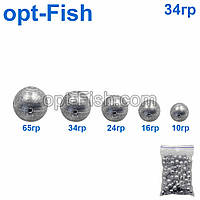 Груз куль ковзний 34g (50 шт.)