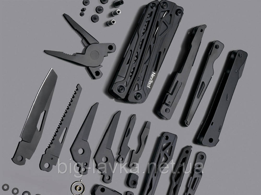Ніж мультитул Xiaomi Nextool складаний 8 в 1  Чорний, фото 1