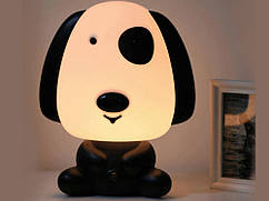 Світильник нічник Собачка 220 В Black dog Чорний