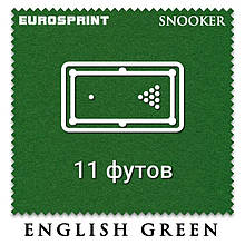 Відріз більярдного сукна для снукера на стіл 11 футів (4.7х1.97м) Eurosprint Snooker 1190 Yellow Green