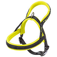 Нейлонова шлейка світловідражаюча норвезького типу для собак Ferplast Sport Dog P (Ферпласт Спорт Дог П) A: 39 см - B: 48 select 58 см - XS, Жовтий
