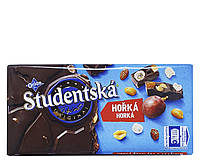 Шоколад Studentska Horka Чорний з арахісом родзинками і желе 180 г (52346)