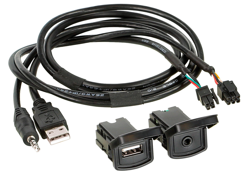 Адаптер для штатних USB/AUX-роз'ємів Volkswagen Polo ACV 44-1324-003, фото 1