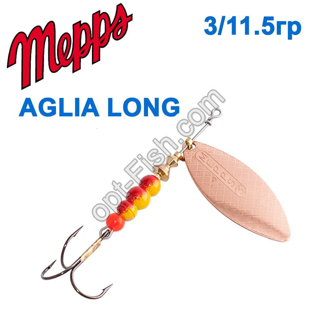 Блесна Mepps Aglia long miedzianna-cooper 3/11,5g, фото 1