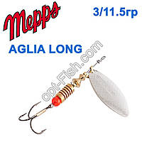 Aglia long srebrna-silver 2/7g